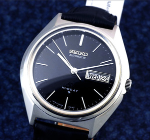 GRAND SEIKO グランドセイコー ハイビート 56GS 5646-7000 Steel Black Dial メンズ 自動巻き(美品、OH済み ) / 36mm