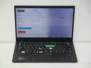 【1円スタート】lenovo ThinkPad X1 Carbon 7th Gen 20QES12702 Core i5 8365U 1.6Ghz 16GB 14インチ OSなし BIOSのみ