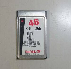 KN4441 【ジャンク品】 SanDisk PCカード 48MB PCMCIA PC CARD ATA