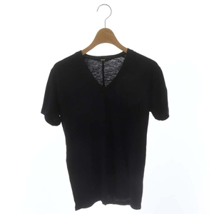 モンロー MONROW CLASSIC VネックTシャツ カットソー 半袖 XS 黒 ブラック チャコール /HS ■OS