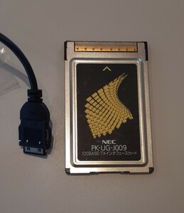 【通電未確認】NEC 100BASE-TX インタフェースカード PK-UG-J009 LANケーブル セット まとめて