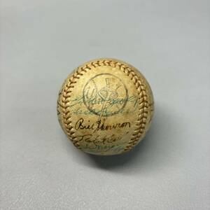 貴重 1930年代？ 1940年代？ NY ヤンキース 直筆 寄書き サインボール メジャーリーグ プロ野球 