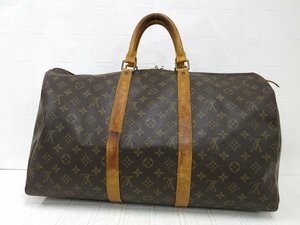 ◆LOUIS VUITTON ルイ・ヴィトン◆モノグラム キーポル◆トアル地◆ボストン バッグ◆ブラウン G金具◆ヴィンテージ◆大容量◆旅行◆A5642