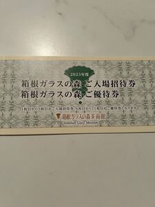 【箱根ガラスの森美術館】入場券　3枚　有効期限　2025年2月末まで 送料無料