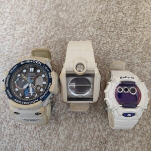 ◆ジャンク 腕時計 カシオ CASIO G-SHOCK クォーツ 部品取り　GN-1000C G-8100 BG-1006SA