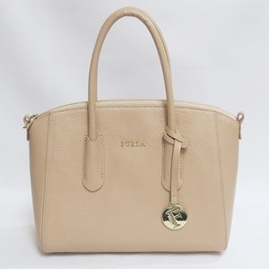 FURLA フルラ ピンクレザー 2WAYバッグ【極美品】中古品 used A