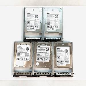 K6062662 DELL 300GB SAS 15K 2.5インチ HDD 5点【中古動作品】070123