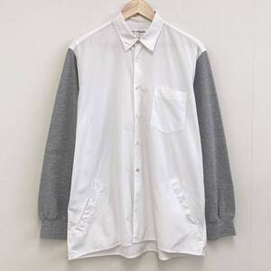 激レア AD1994 COMME des GARCONS SHIRT スウェット ドッキング 長袖シャツ Sサイズ コムデギャルソンシャツ 90s VINTAGE archive 3100093