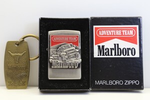 zippo 1996 マルボロ アドベンチャーチーム ジープ ジッポー ＆ キーホルダー マールボロ 未使用 206000 