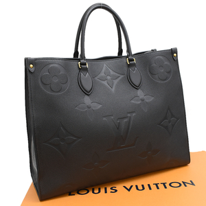 ルイヴィトン オンザゴーGM トートバッグ ショルダー 2way M44925 モノグラムアンプラント ノワール LOUIS VUITTON On The Go GM