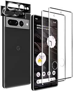 対応 2枚 Google Pixel 7 Pro スクリーンガラスフィルム + 2枚 Google Pixel 7 Pro カメラ