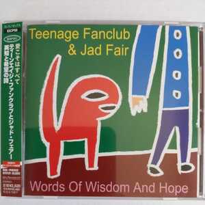 ティーンエイジ・ファンクラブとジャド・フェアー 英知と希望の詩 国内盤帯有 teenage fanclub and jad fair words of wisdom and hope