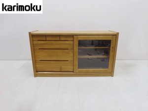 正規品■karimoku カリモク■サイドボード リビングボード 収納キャビネット 片スライド扉 GA5157HA