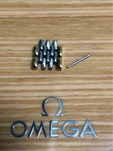 新品未使用　Omega de ville オメガ　デビル　レディース腕時計　ゴールドコンビ　コマ　駒　ベルトパーツ　2コマセット　11mm②