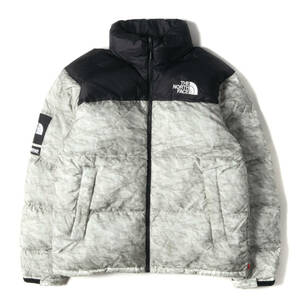 Supreme シュプリーム ジャケット サイズ:L 19AW THE NORTH FACE ペーパープリント ヌプシ ダウン ジャケット Paper Print Nuptse Jacket