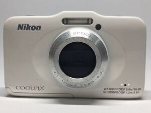 Nikon　ニコン　COOLPIX S31　クールピクス　ホワイト　デジカメ　バッテリー付　撮影例有　c16i96dd48