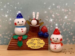 ★ 可愛い*°クリスマス4点セット☆ミニチュア　ガラス細工☆