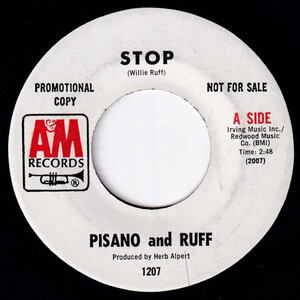 Pisano And Ruff - Stop / Soon Free Bossa Abstract jazz psych John Pisano Willie Ruff フリーボサ