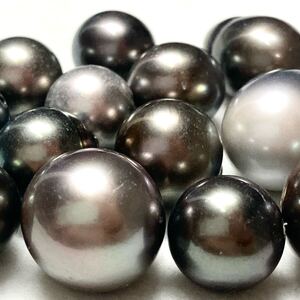 1円〜!!◯南洋黒蝶真珠おまとめ155ct◯f 約31g 約10.5-17.0mm pearl パール 真珠 グレー ジュエリー jewelry ルース 裸石 宝石 w2ま134