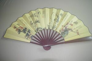 ★大型の中国工芸扇子（10寸）梅蘭竹菊
