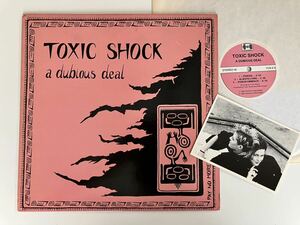 【ポストカード付】TOXIC SHOCK / A Dubious Deal LP VINDALOO RECORDS UK YUS2 限定PINKスリーブ盤,トキシック・ショック,LO-FI,POSTPUNK