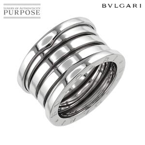 ブルガリ BVLGARI ビーゼロワン 4バンド #52 リング K18 WG ホワイトゴールド 750 B-ZERO1 指輪 Ring 90247550