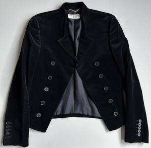 SAINT LAURENT PARIS サンローランパリ14AW べロアショートスペンサージャケット F34 美品