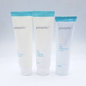 N39509C● 【未使用品】 proactiv+ プロアクティブプラス クレンザー トリートメント コンディショニング 3本セット ステップ1 2 3 90g