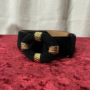 VALENTINO ヴァレンティノガラヴァーニ スエード×金具 レザー ベルト