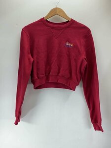 STUSSY◆スウェット/L/コットン/RED//