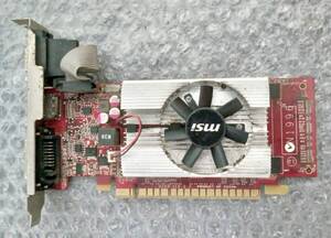 【中古パーツ】MSI NVDIA GeForce N520GT グラフィックボード/ビデオカード PCI-DE VGA/HDMI/DVI■K1364-1