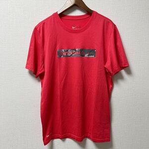 NIKE ナイキ メンズ 半袖Tシャツ プラクティスシャツ Mサイズ レッド ポリエステル