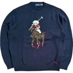 定価6.3万 美品 POLO RALPH LAUREN ポロベア コットンニット