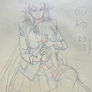 ■【ヴァルキリー ドライヴ VALKYRIE DRIVE/敷島魅零 処女まもり】原画 動画 セル画 1枚 genga douga cel アニメ(F5)