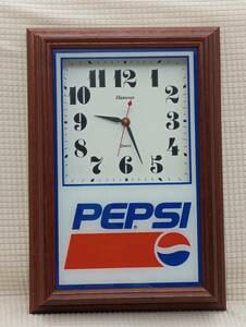 ★極美品★　ペプシ 壁掛け時計 アンティーク PEPSI wall clock アメリカ アメトイ ヴィンテージ ビンテージ 木製 レトロ アクリル