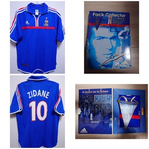 特別仕様　adidas　EURO2000　決勝 フランス代表　ジダン　ペナント　カード　箱付き　ユニフォーム　EURO 2000 FINAL　France　Zidane　