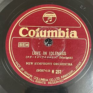 SP盤 レコード / ラヴ・イン・アイドルネス / オリエンタル・ダンス / NEW SYMPHONY ORCHESTRA / M-231 KY7 