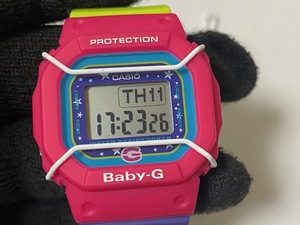 カシオ CASIO Baby-G ベイビージー プロテクター X-girl タイアップモデル BGD-500XG-4JR 展示未使用品　箱無