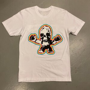 ☆CHROME HEARTS クロムハーツ☆ 24SS FOTI Rainbow Scroll Logo Tee レインボー スカル Tシャツ 半袖 骸骨 ドクロ T-shirt short sleeve