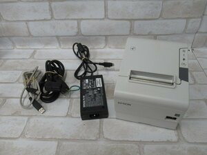 Ω 新D 0152♪ 保証有 EPSON【 TM-T88Ⅵ MODEL:M338A 】エプソン レシートプリンタ AC付・祝10000！取引突破!!