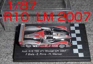 1/87 アウディ R10 TDI 1号 ピロ ビエラ レッド ルマン2007 優勝 AUDI SPARK スパーク　