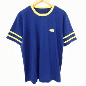 #snc パパス Papas Tシャツ カットソー M 青 黄色 半袖 メンズ [888328]