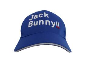 【美品】Jack Bunny(ジャックバニー) キャップ 青 レディース フリーサイズ 262-1987140 ゴルフ用品 2412-0802 中古