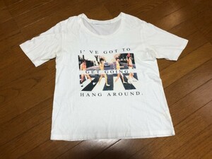 ★即決★パンクTシャツ★Love Hurtz★パロディT★Beatles　アビーロード★NEVER MIND★ブートレグ日本製★S★ロンドンパンク★送料230円★