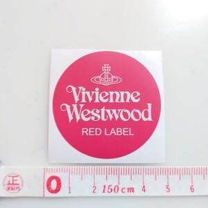 Vivienne Westwood ステッカー 正規品 送料無料!! 匿名配送 追跡可能 ヴィヴィアンウエストウッド RED LABEL レッドレーベル 赤