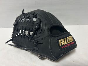 【良型】Falcon軟式グラブオールラウンド用 合成皮革製 大人用 左投げ グローブ 一般用