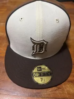 NEW ERA 59FIFTY キャップ 7 1/2 ベージュ/ブラウン