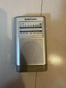 AUDIO COMM RAD-F588Y AM/FMポケットラジオ★動作品