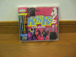 キンクス　グレイテスト・ヒッツIII 1977～1984　帯付きレア廃盤品　ビクター　The　Kinks 