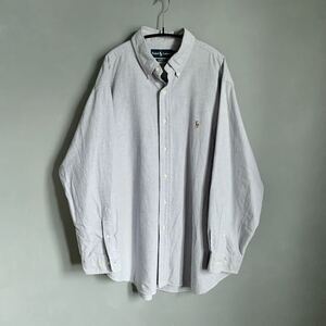 ラルフローレン サックスブルー オックスBDシャツ Big Shirts polo ralph lauren 